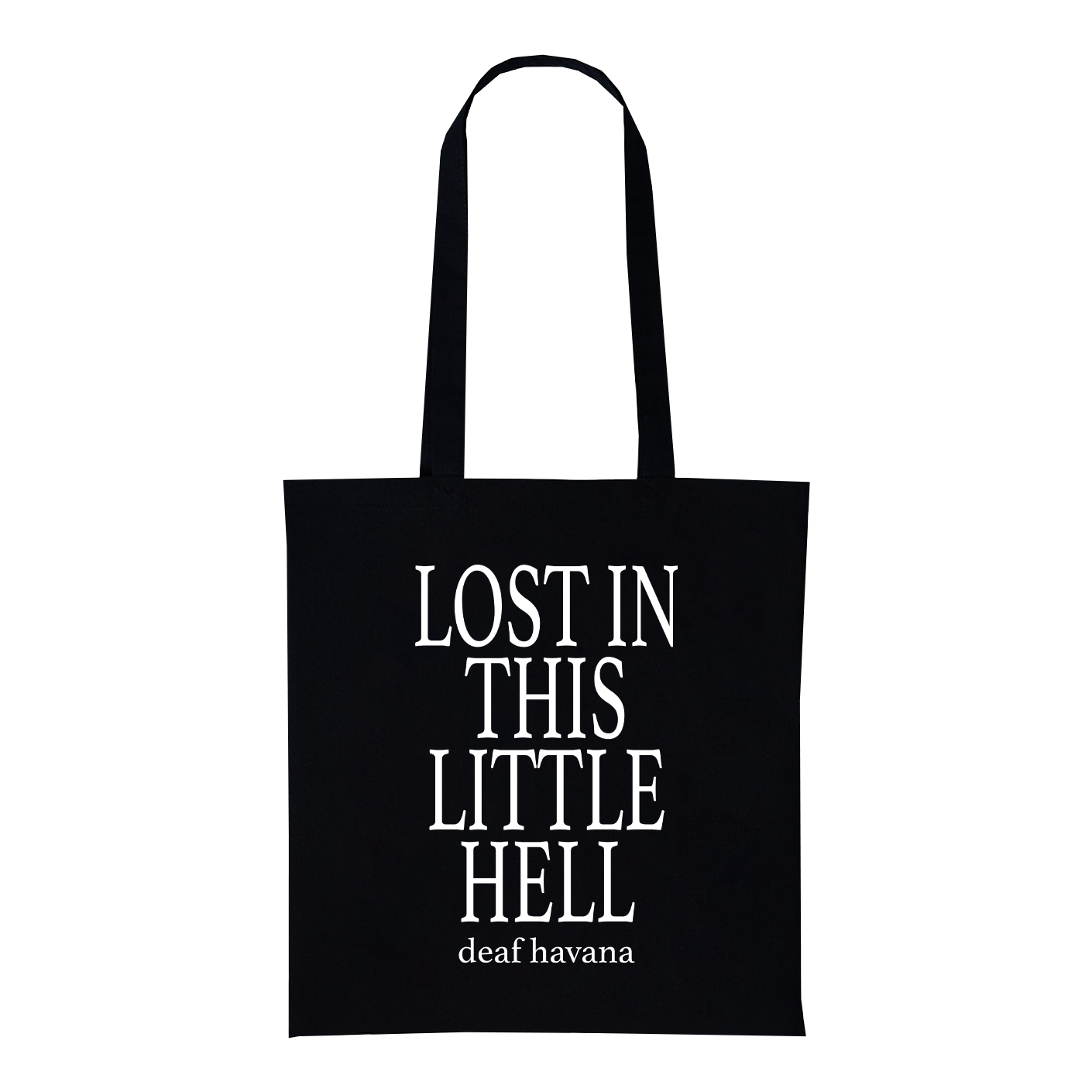 LITTLE HELL TOTE BAG (BLACK)