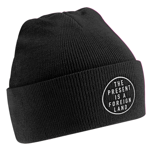 THE PRESENT IS A FOREIGN LAND BLACK BEANIE