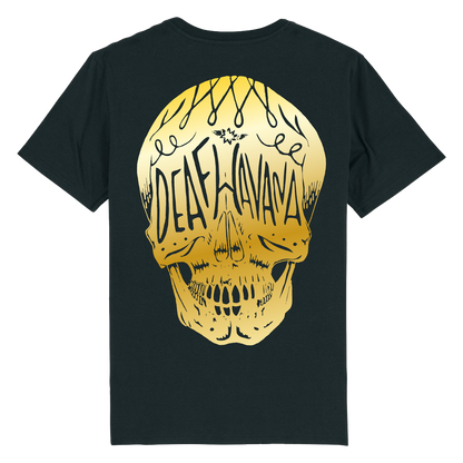 GOLDEN SKULL T-SHIRT (BLACK)