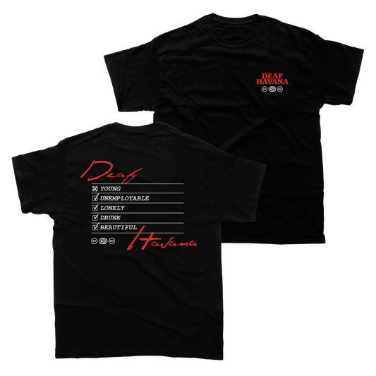 YOUNG & UNEMPLOYABLE LIST T-SHIRT