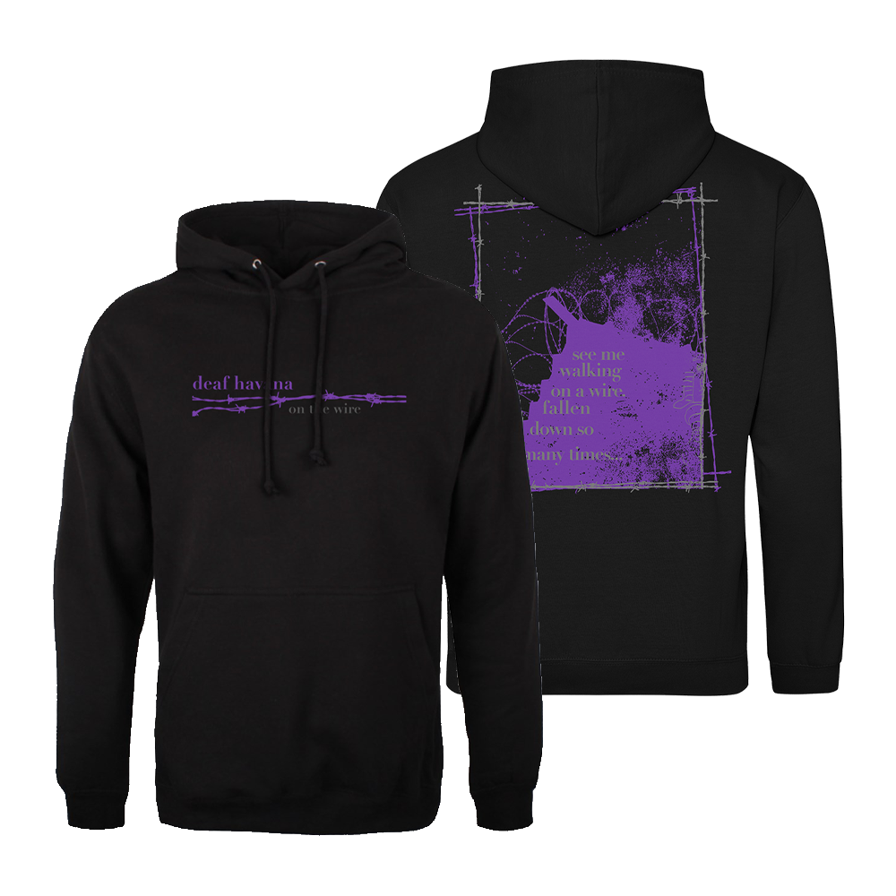 ON THE WIRE HOODIE (BLACK)