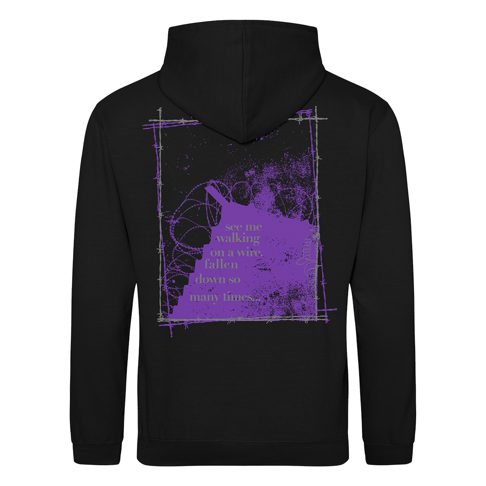 ON THE WIRE HOODIE (BLACK)